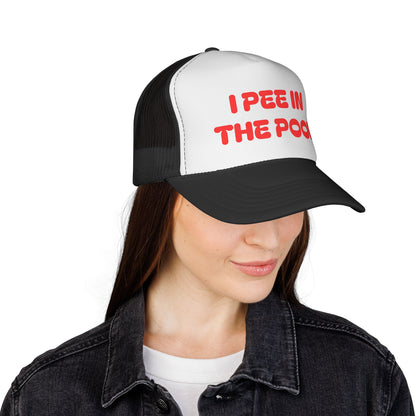 I Pee in the Pool Trucker Cap | Funny Winter Hat - NautiCurl LLC