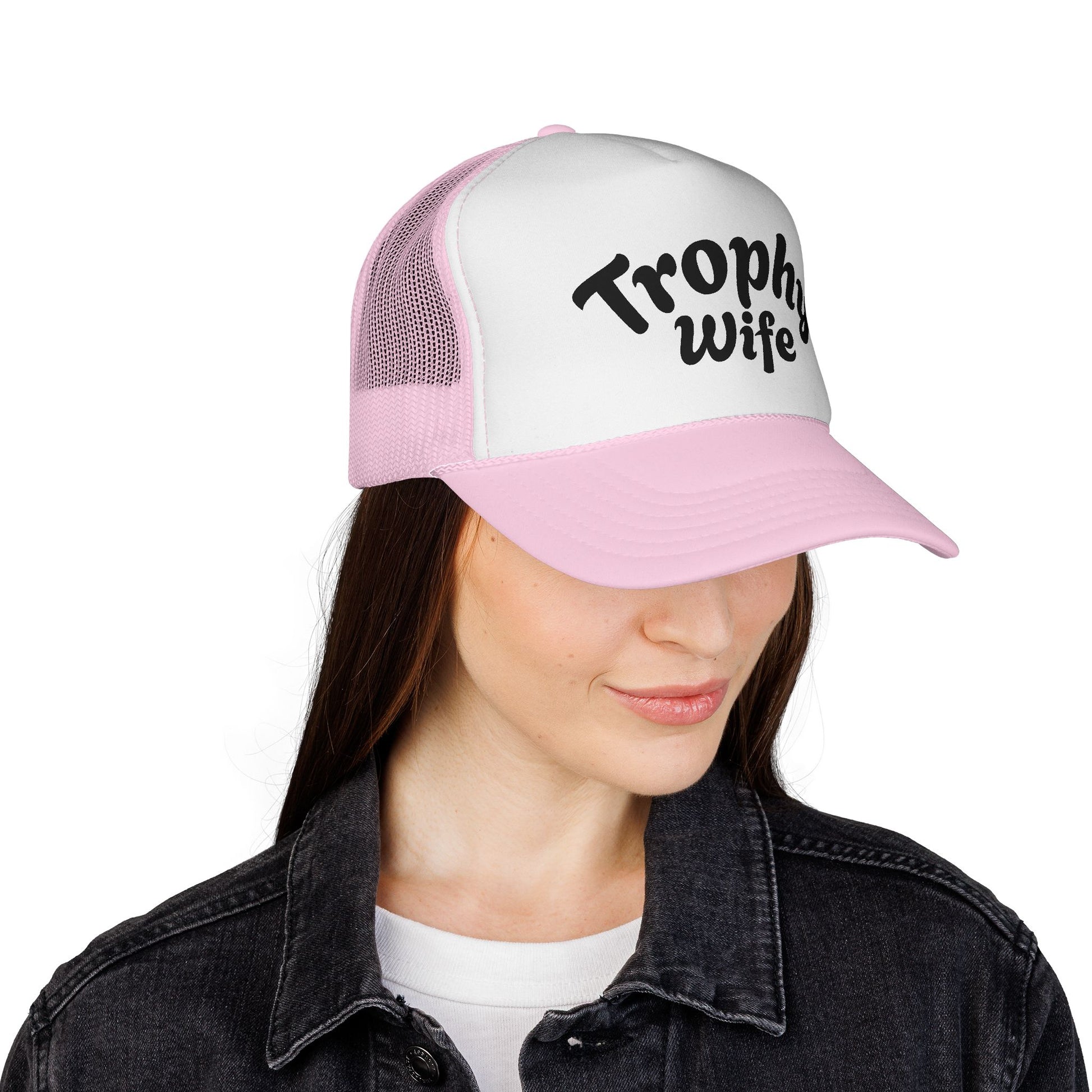 Trophy WifeTrucker Cap | Mesh Baseball Hat - NautiCurl LLC