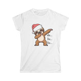 Dabbing Sloth Santa Tee | Christmas Sloth Holiday Shirt