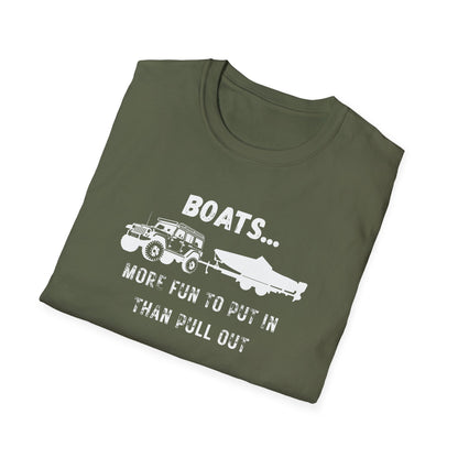 Boats...More Fun To Put in Than Pull Out T-Shirt | Funny Witty Tee - NautiCurl LLC