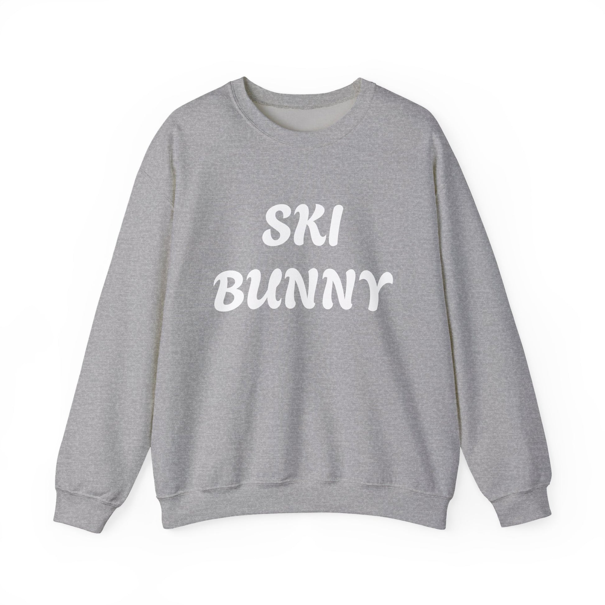 Ski Bunny Sweatshirt | Retro Script Winter Typography - NautiCurl LLC