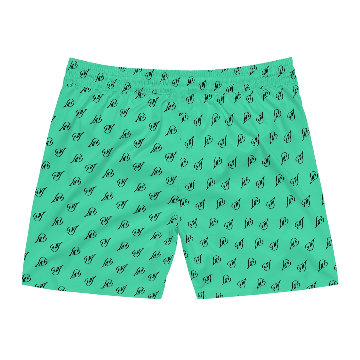 NautiCurl Drop Swim Shorts | Teal All-Over Print - NautiCurl LLC