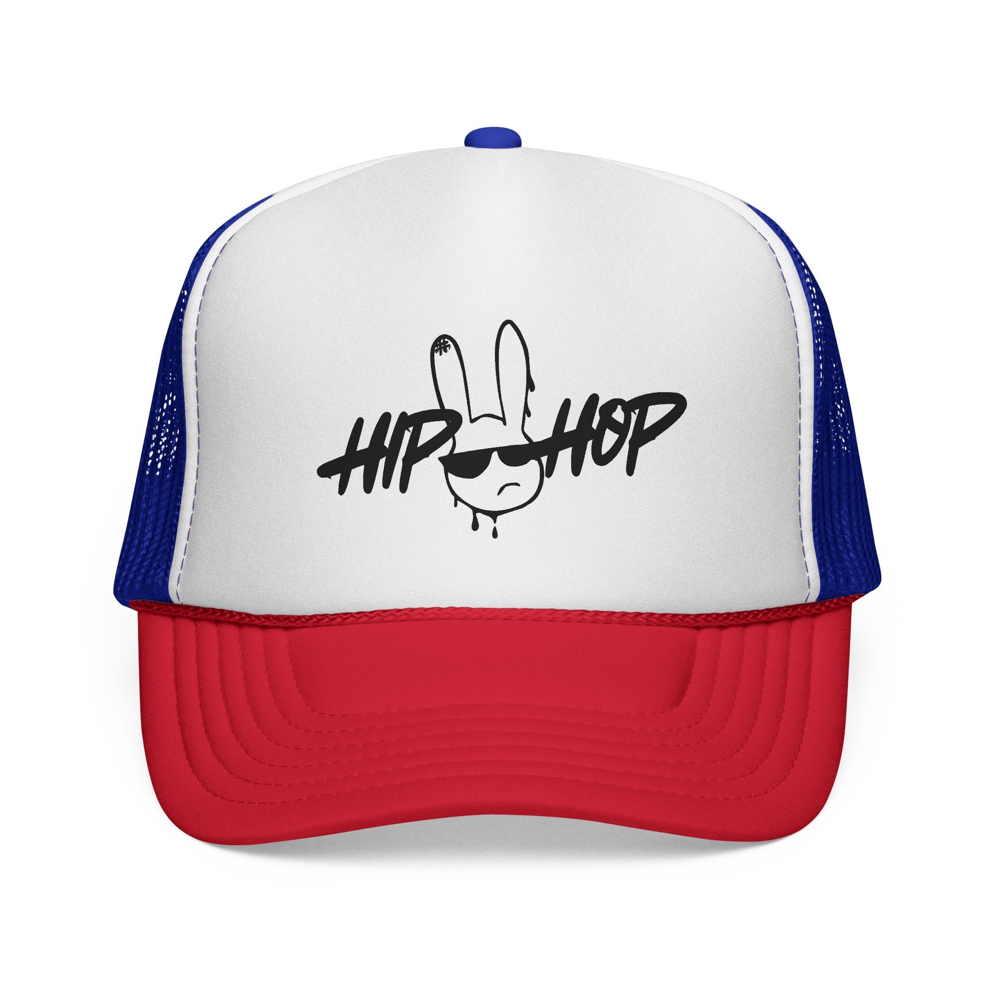 Hip Hop Graffiti Bunny Trucker Cap | Mesh Snap Back Trucker - NautiCurl LLC