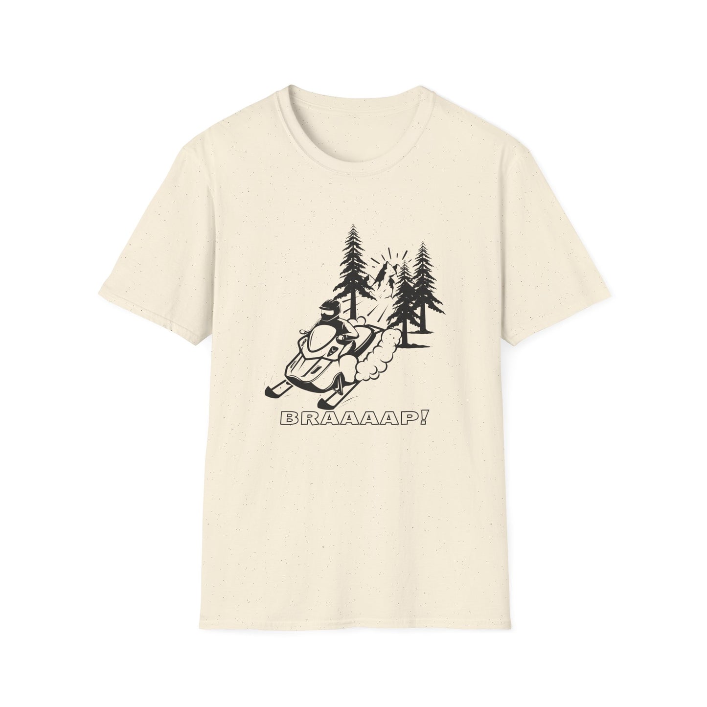 Snowmobile BRRAAAP! T-Shirt | Winter Racing Graphic - NautiCurl LLC