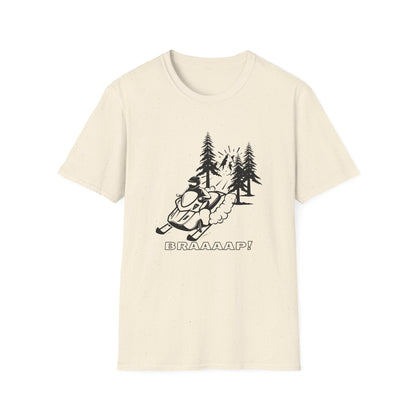 Snowmobile BRRAAAP! T-Shirt | Winter Racing Graphic - NautiCurl LLC