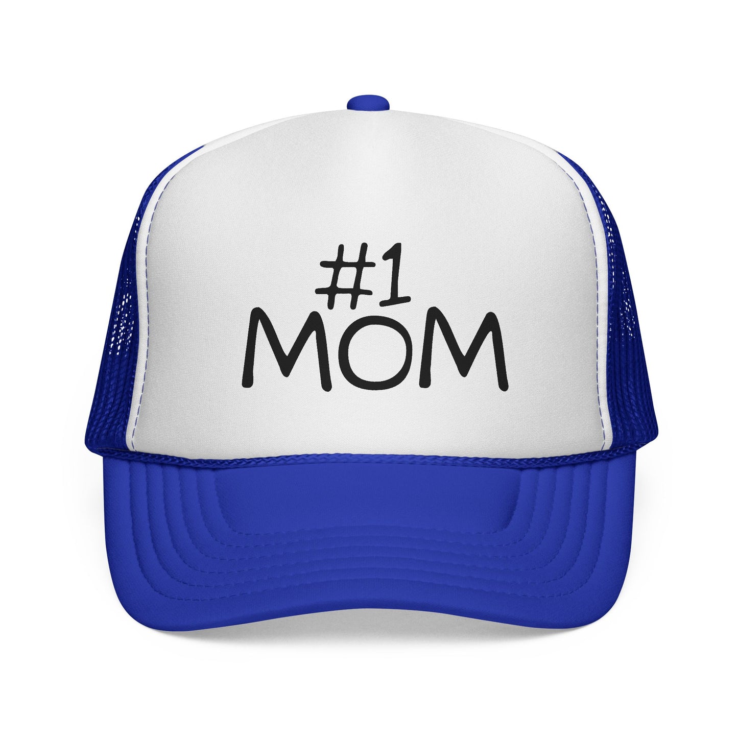 Number #1 Mom Trucker Cap | Mesh Baseball Hat - NautiCurl LLC