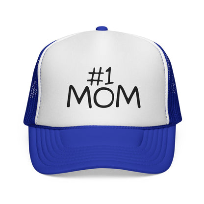 Number #1 Mom Trucker Cap | Mesh Baseball Hat - NautiCurl LLC