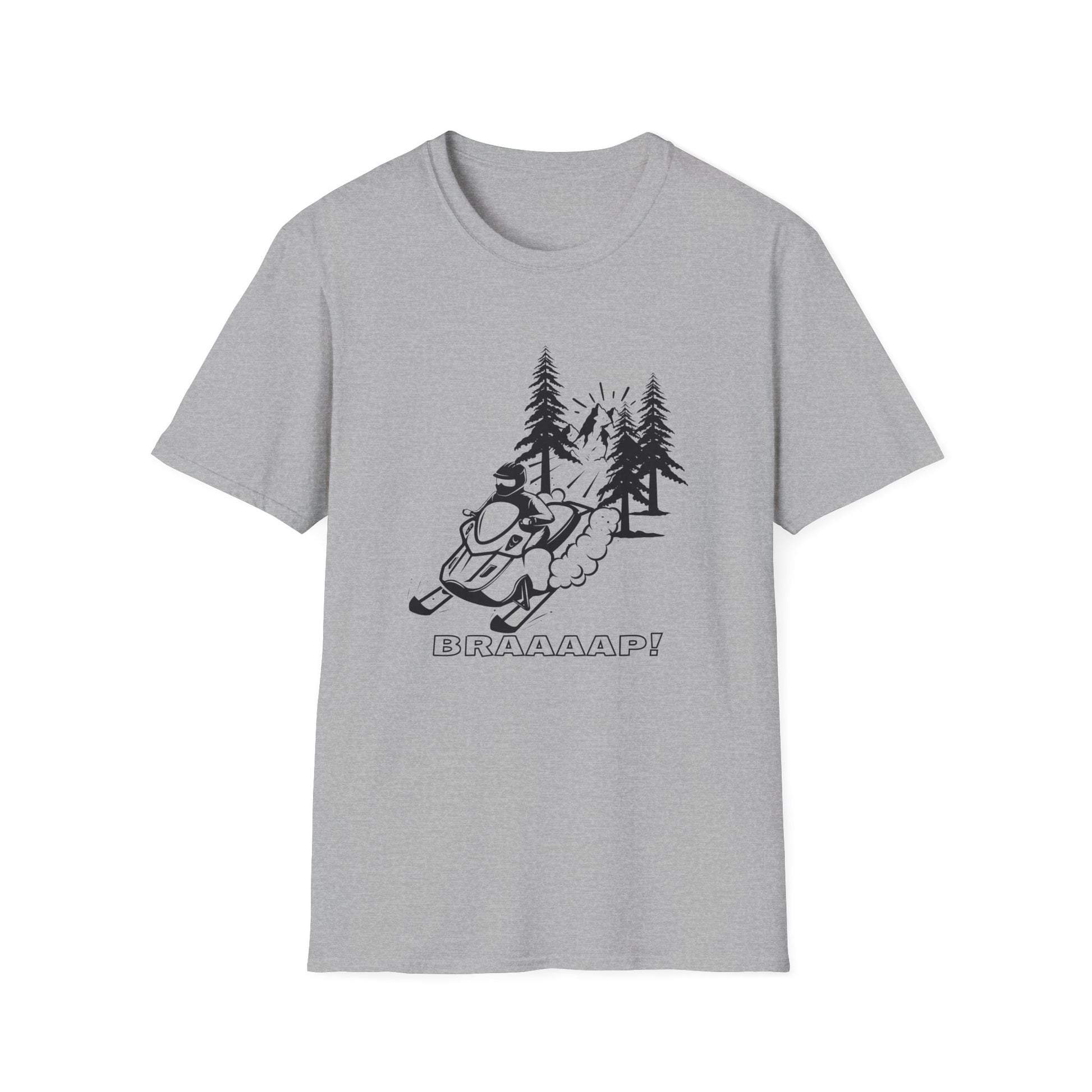 Snowmobile BRRAAAP! T-Shirt | Winter Racing Graphic - NautiCurl LLC