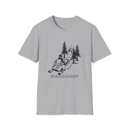 Snowmobile BRRAAAP! T-Shirt | Winter Racing Graphic - NautiCurl LLC