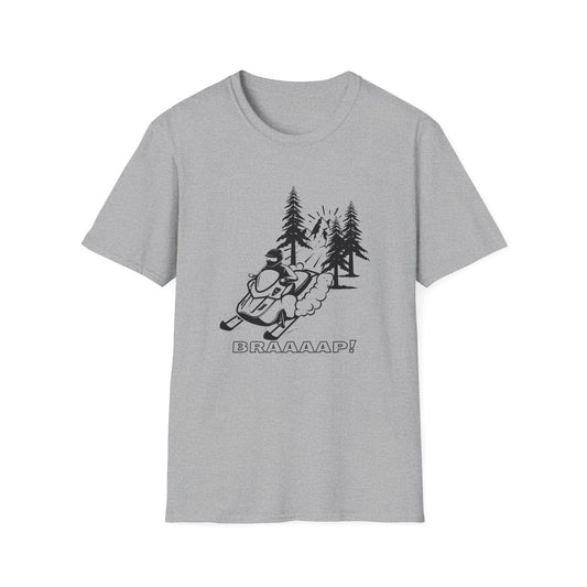 Snowmobile BRRAAAP! T-Shirt | Winter Racing Graphic - NautiCurl LLC