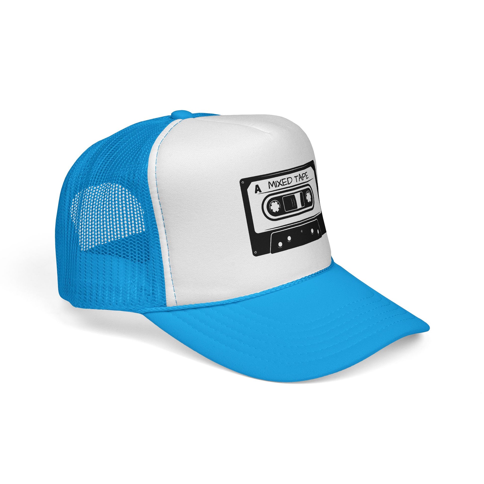 Mixed Tape Cassette Trucker Cap | Mesh Trucker - NautiCurl LLC