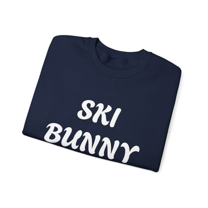 Ski Bunny Sweatshirt | Retro Script Winter Typography - NautiCurl LLC