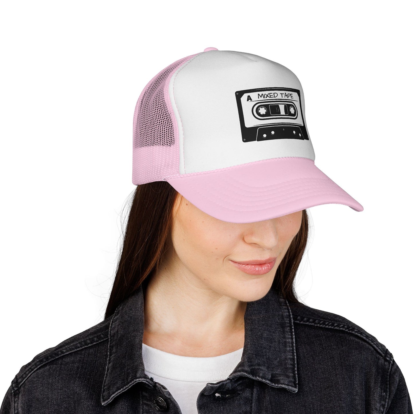 Mixed Tape Cassette Trucker Cap | Mesh Trucker - NautiCurl LLC