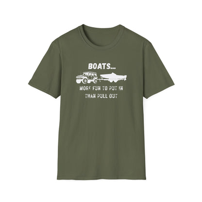 Boats...More Fun To Put in Than Pull Out T-Shirt | Funny Witty Tee - NautiCurl LLC