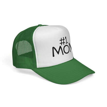 Number #1 Mom Trucker Cap | Mesh Baseball Hat - NautiCurl LLC