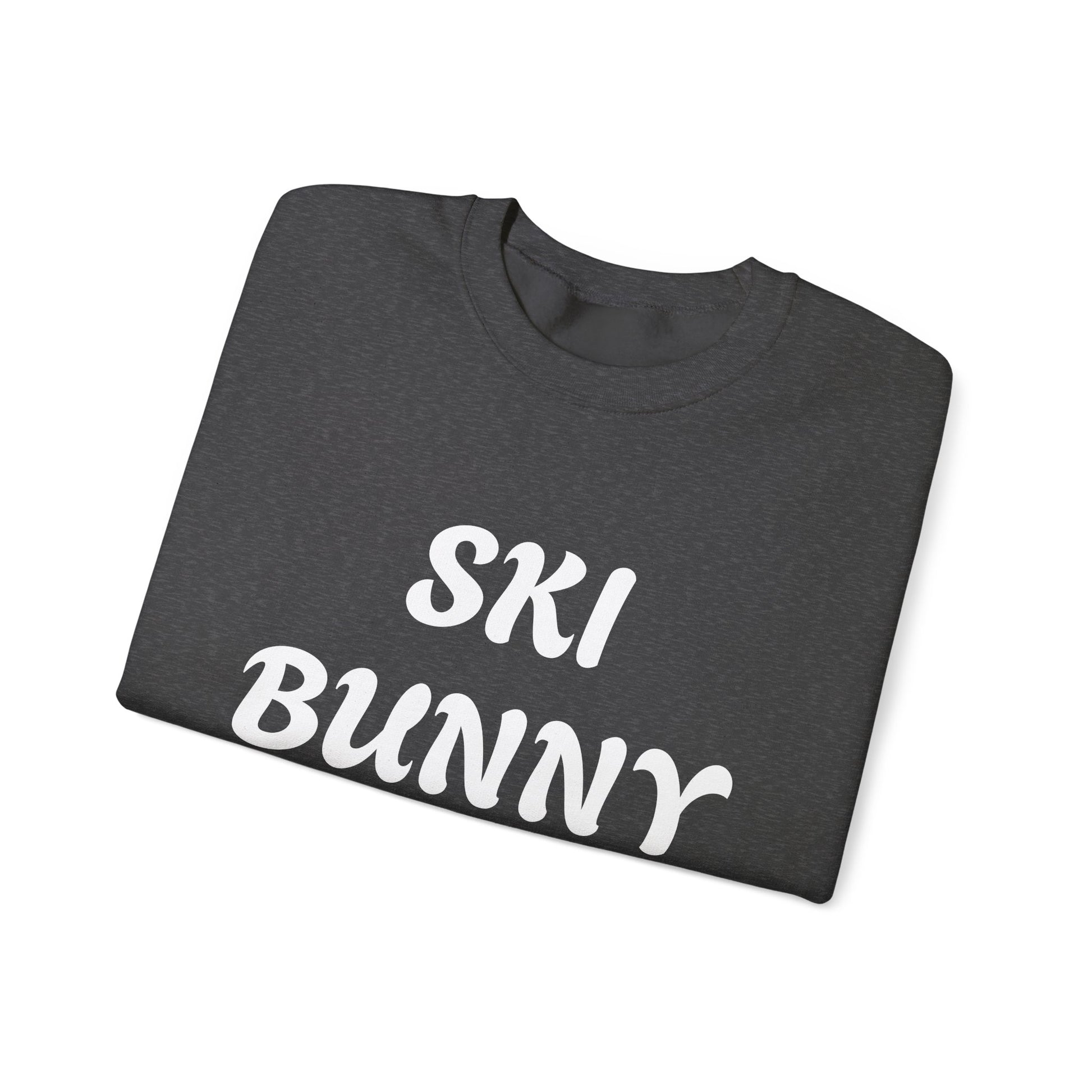 Ski Bunny Sweatshirt | Retro Script Winter Typography - NautiCurl LLC