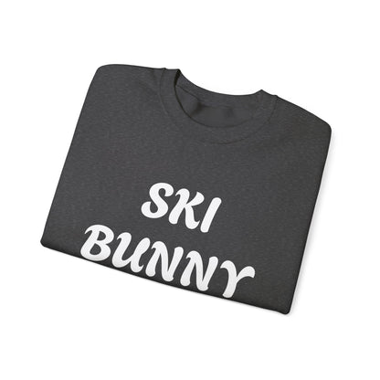 Ski Bunny Sweatshirt | Retro Script Winter Typography - NautiCurl LLC