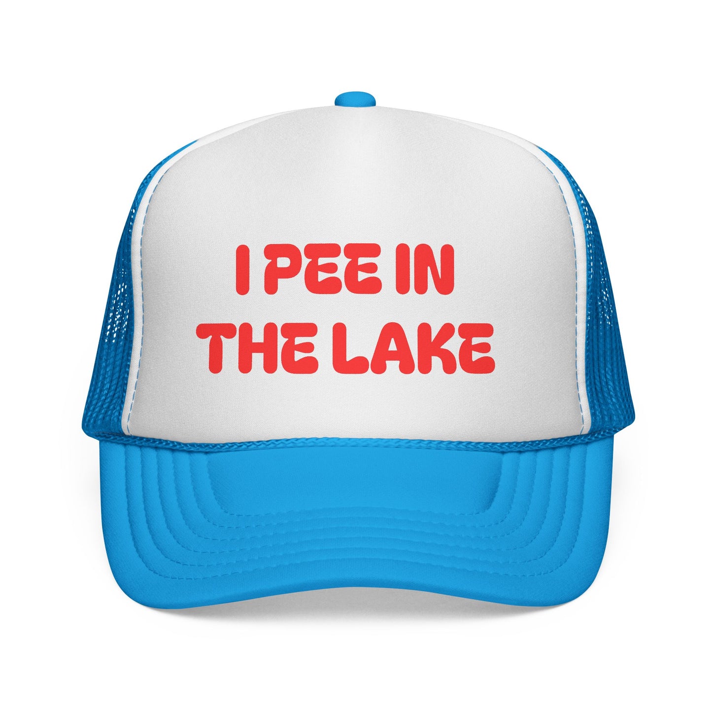 I Pee in the Lake Trucker Cap | Funny Winter Hat - NautiCurl LLC