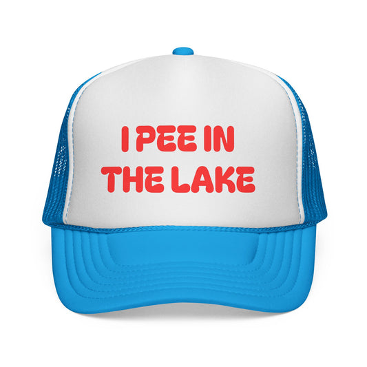 I Pee in the Lake Trucker Cap | Funny Winter Hat