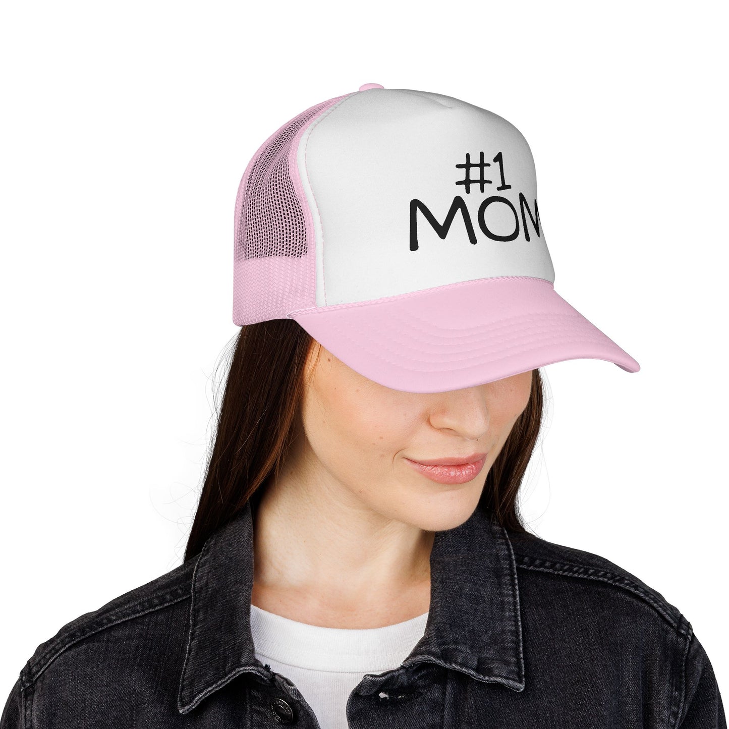 Number #1 Mom Trucker Cap | Mesh Baseball Hat - NautiCurl LLC