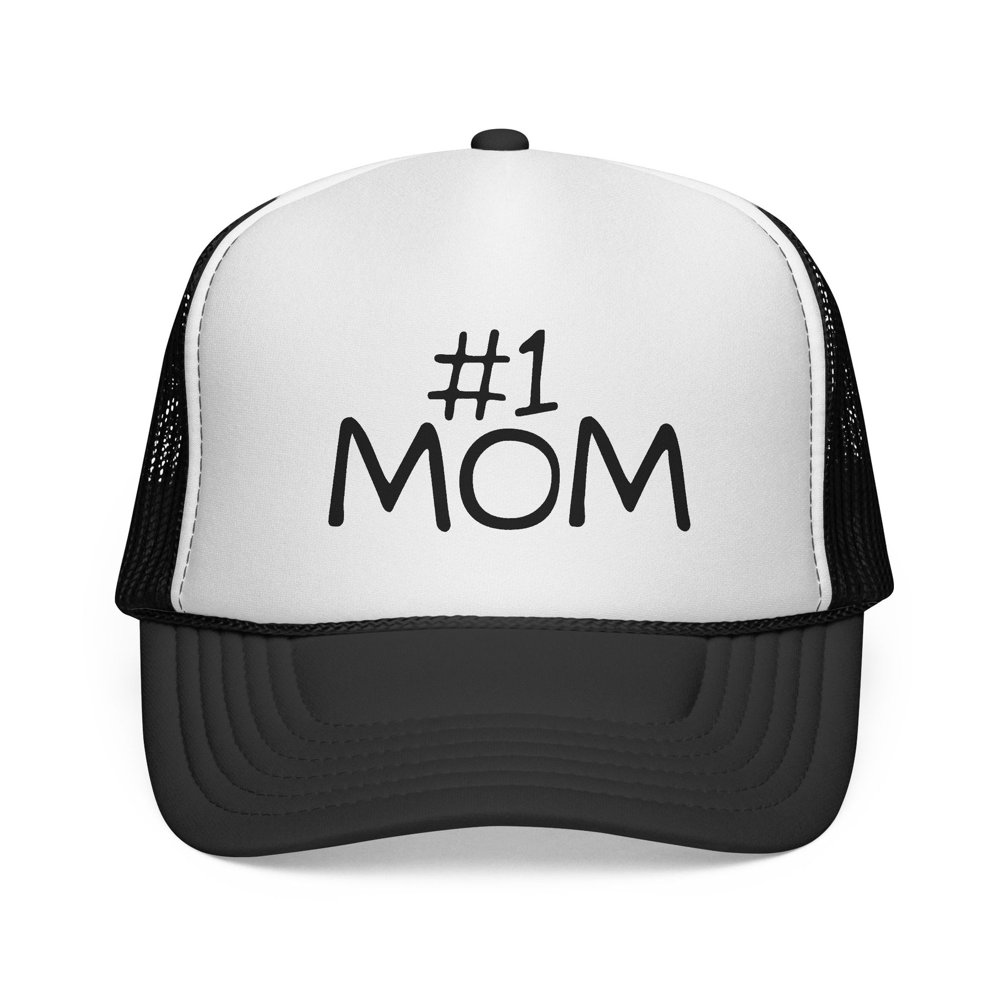 Number #1 Mom Trucker Cap | Mesh Baseball Hat - NautiCurl LLC