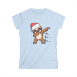 Dabbing Sloth Santa Tee | Christmas Sloth Holiday Shirt