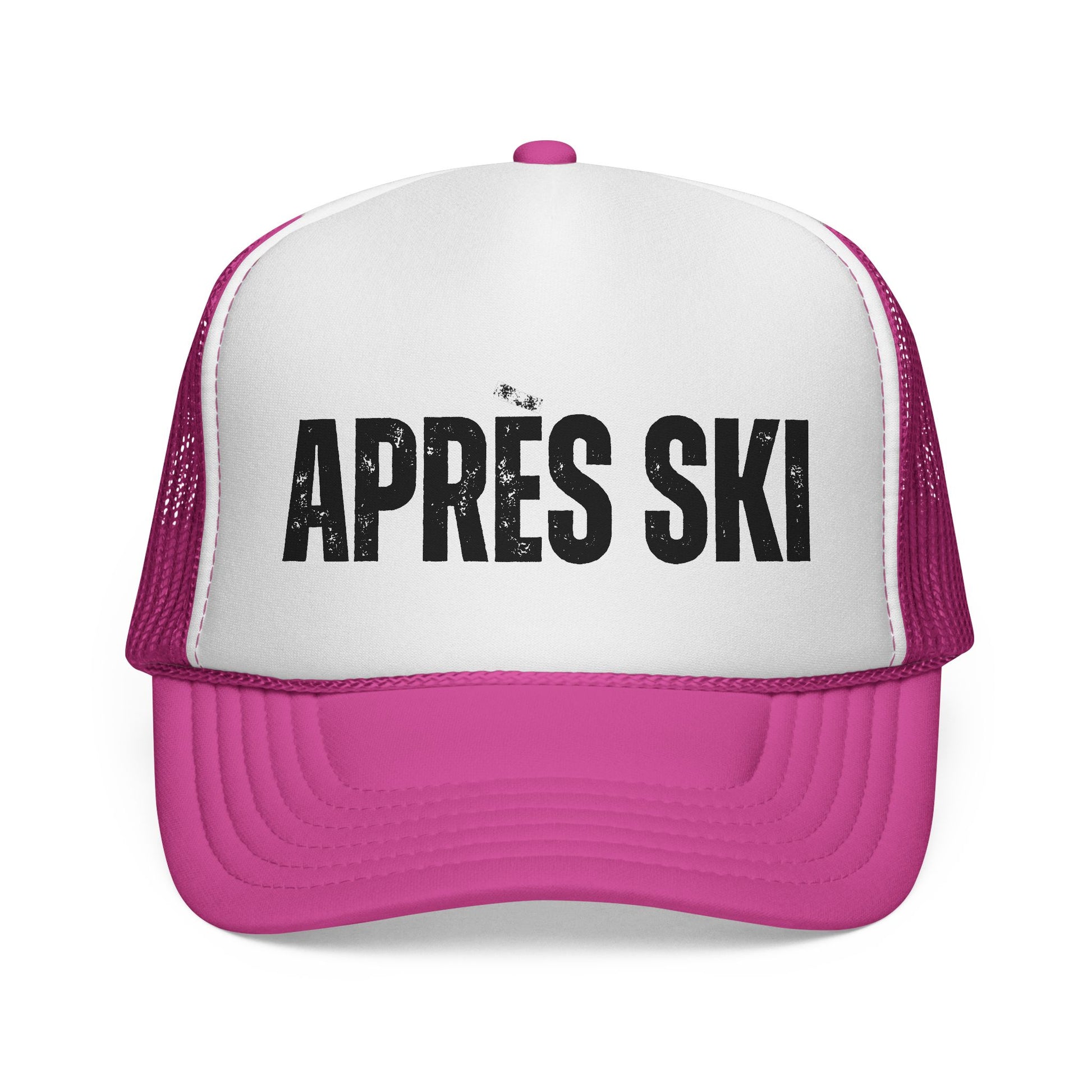 APRES SKI Trucker Cap | Retro Skiing Mesh Hat, Snow Lodge Style - NautiCurl LLC