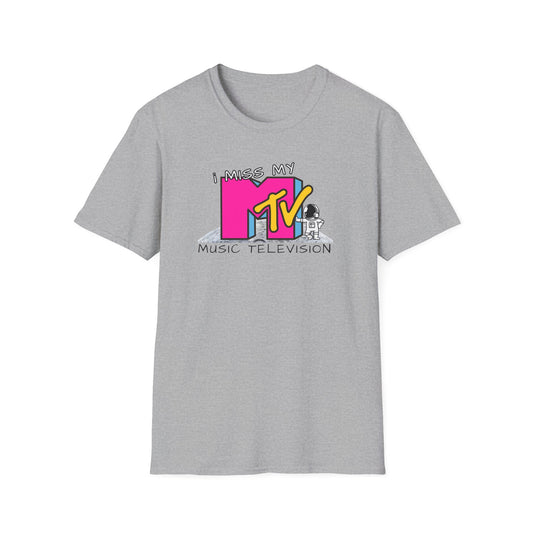 I Miss My MTV T-Shirt | Retro 80s MTV Logo Music Television Tee - NautiCurl LLC