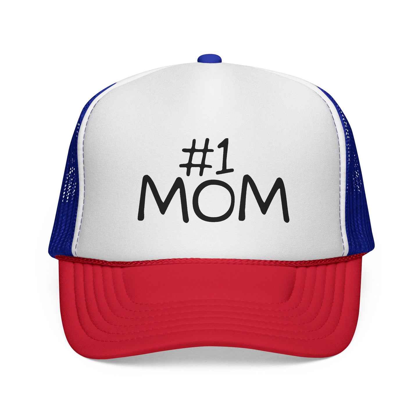 Number #1 Mom Trucker Cap | Mesh Baseball Hat - NautiCurl LLC
