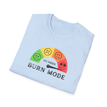 UV Index Burn Mode T-Shirt | Sun Safety Graphic Tee - NautiCurl LLC