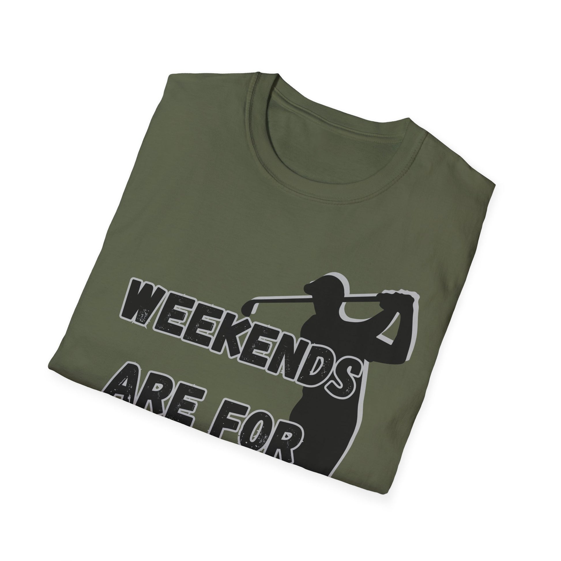Weekends Are For Wedges T-Shirt | Golf Golfer Silhouette - NautiCurl LLC