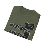 Weekends Are For Wedges T-Shirt | Golf Golfer Silhouette