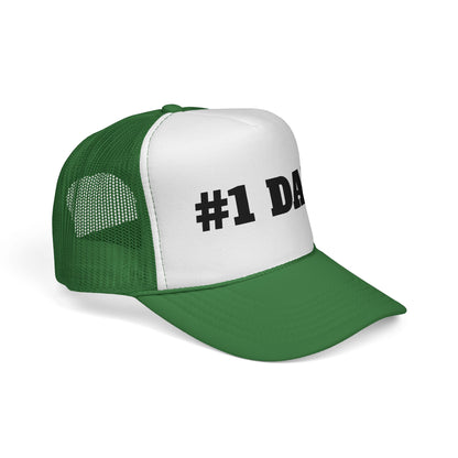 Number #1 Dad Trucker Cap | Mesh Baseball Hat