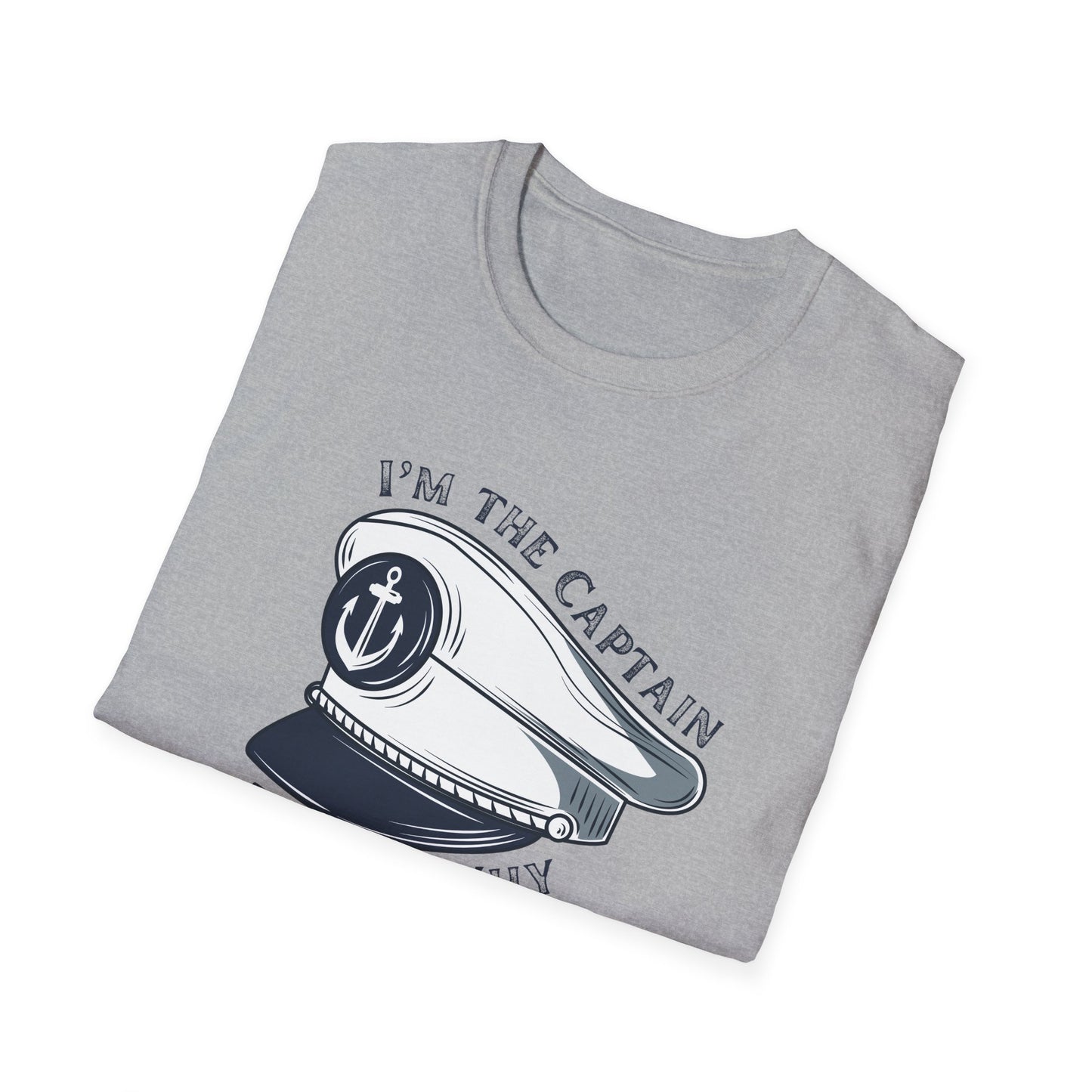 I'm The Captain That's Why T-Shirt | Captain Hat Nautical Anchor Design - NautiCurl LLC