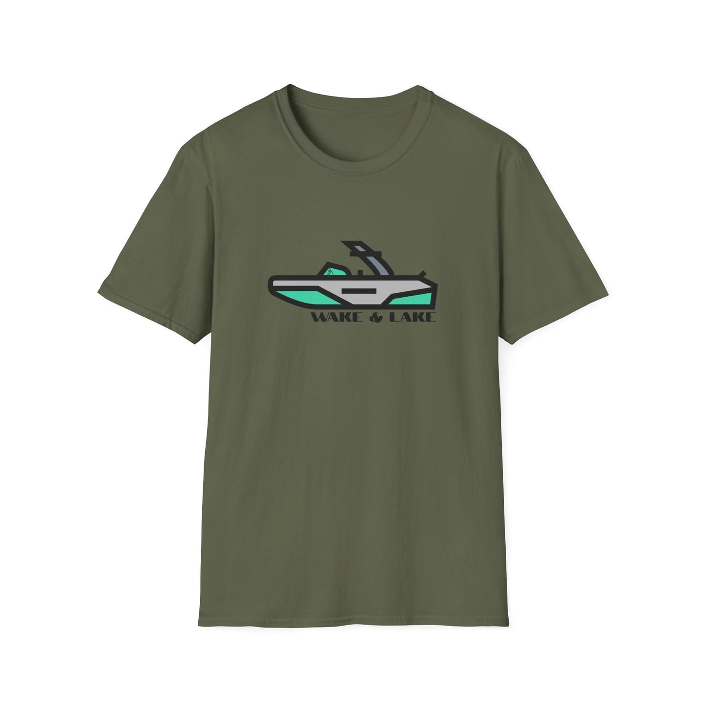 Wake & Lake Boat T‑Shirt — Wakeboard & Wakesurf / Lake Life Graphic Tee