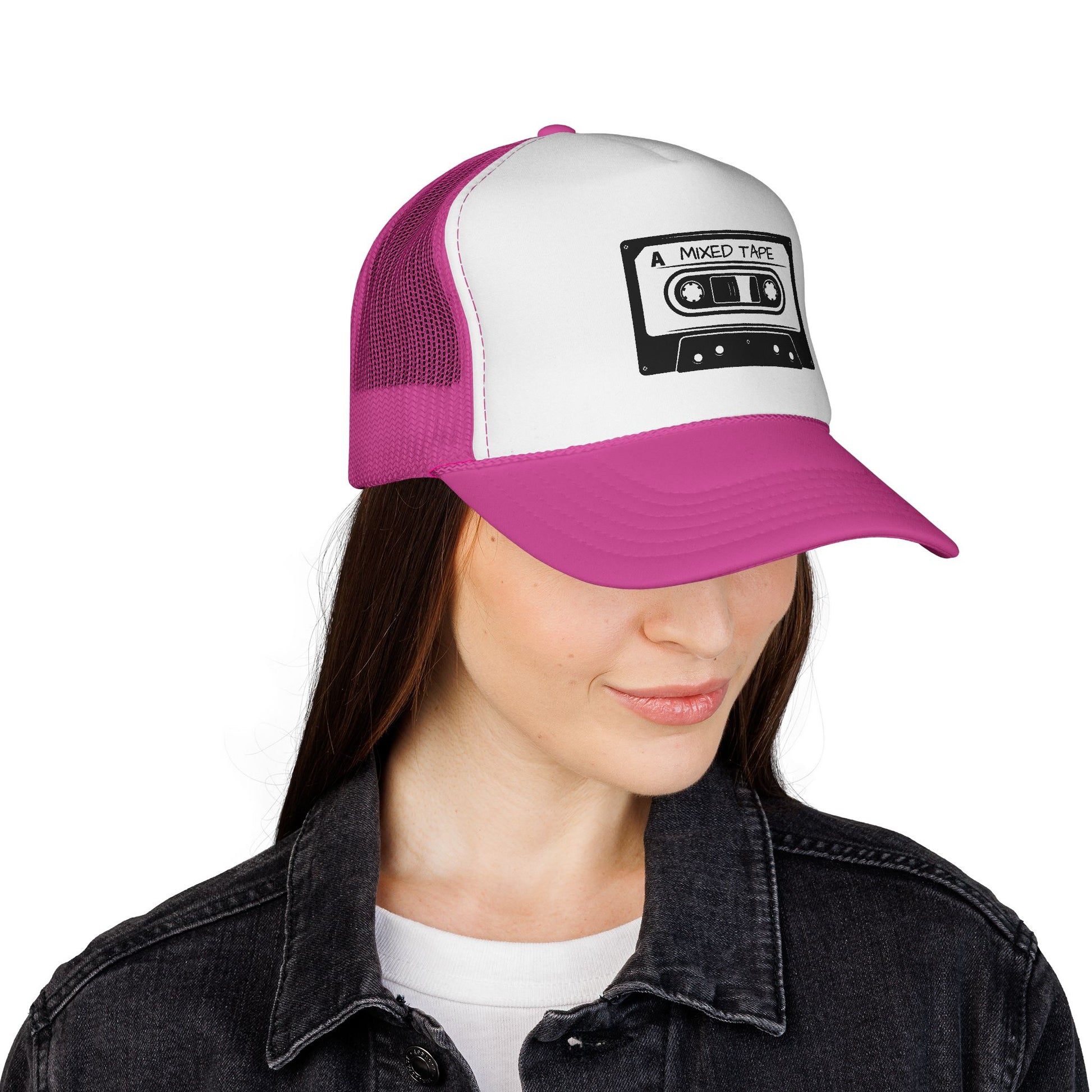 Mixed Tape Cassette Trucker Cap | Mesh Trucker - NautiCurl LLC