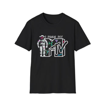 I Miss My MTV T-Shirt | Retro MTV Logo Astronaut Graphic