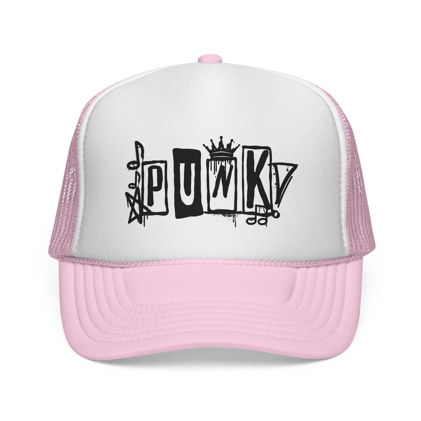 Punk Graffiti Trucker Cap | Mesh Baseball Hat