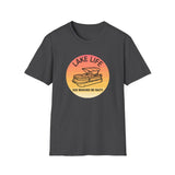 Lake Life boat graphic T-Shirt | sunset pontoon illustration, summer lakewear