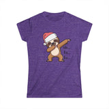 Dabbing Sloth Santa Tee | Christmas Sloth Holiday Shirt