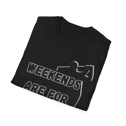 Weekends Are For Wedges T-Shirt | Golf Golfer Silhouette - NautiCurl LLC