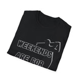 Weekends Are For Wedges T-Shirt | Golf Golfer Silhouette