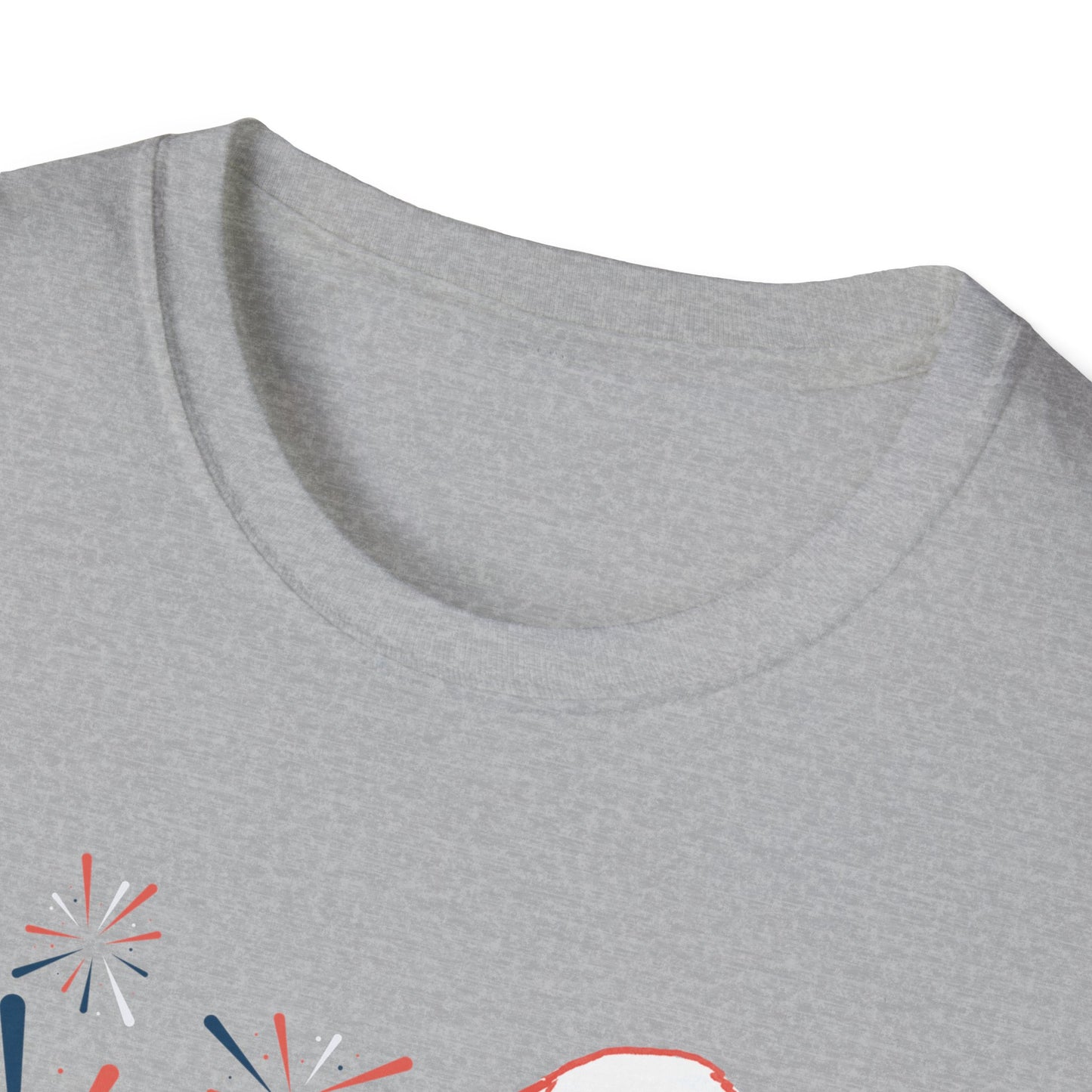 Patriotic Bald Eagle T-Shirt | America sketch with fireworks - NautiCurl LLC