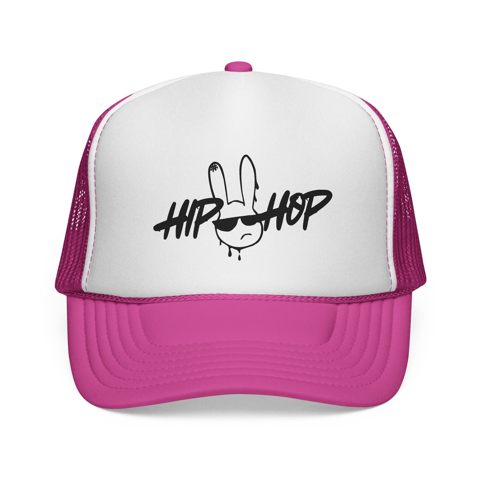 Hip Hop Graffiti Bunny Trucker Cap | Mesh Snap Back Trucker - NautiCurl LLC