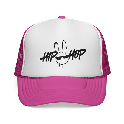 Hip Hop Graffiti Bunny Trucker Cap | Mesh Snap Back Trucker - NautiCurl LLC