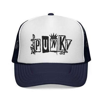 Punk Graffiti Trucker Cap | Mesh Baseball Hat