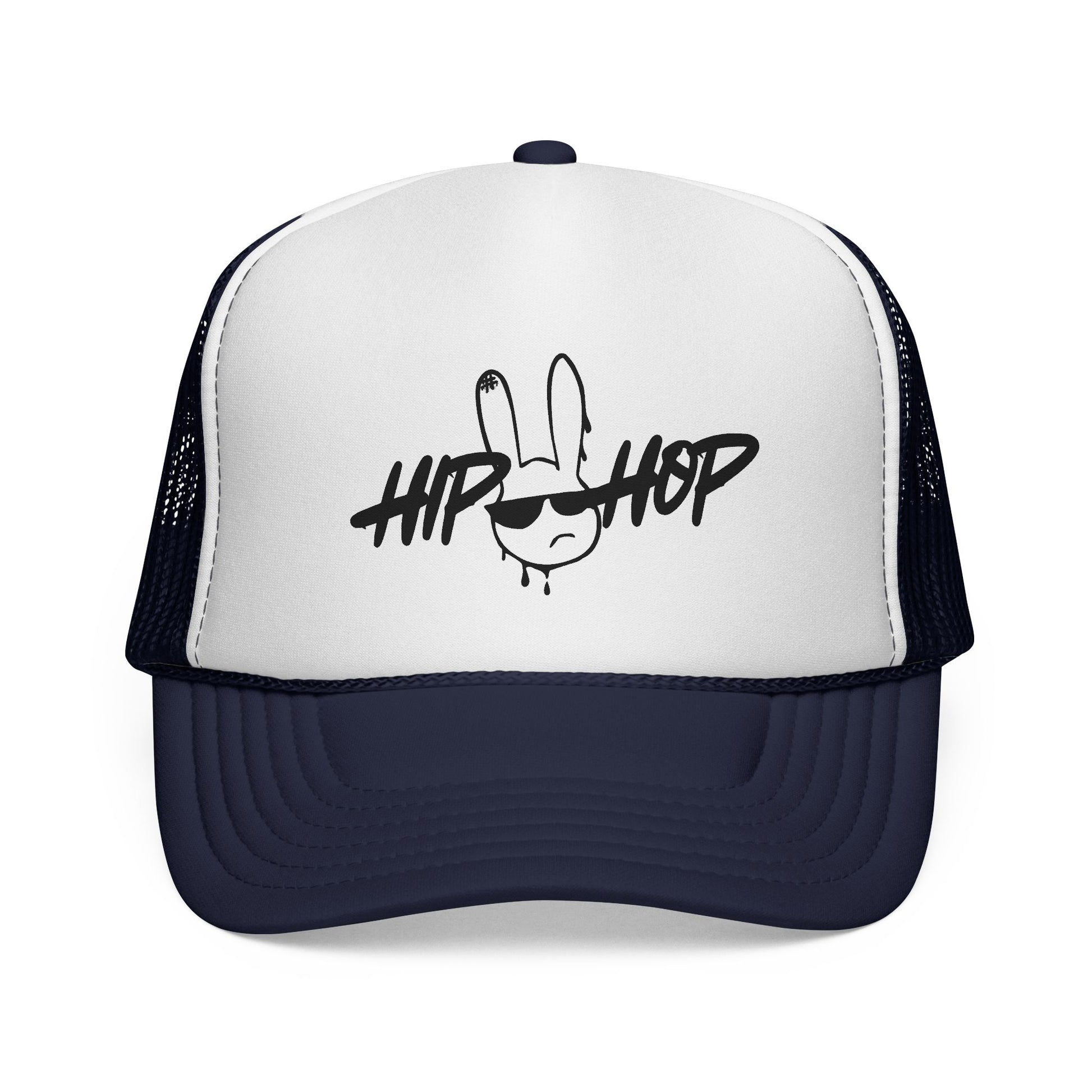 Hip Hop Graffiti Bunny Trucker Cap | Mesh Snap Back Trucker - NautiCurl LLC