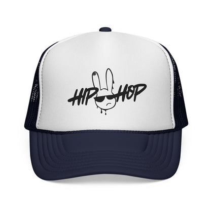 Hip Hop Graffiti Bunny Trucker Cap | Mesh Snap Back Trucker - NautiCurl LLC