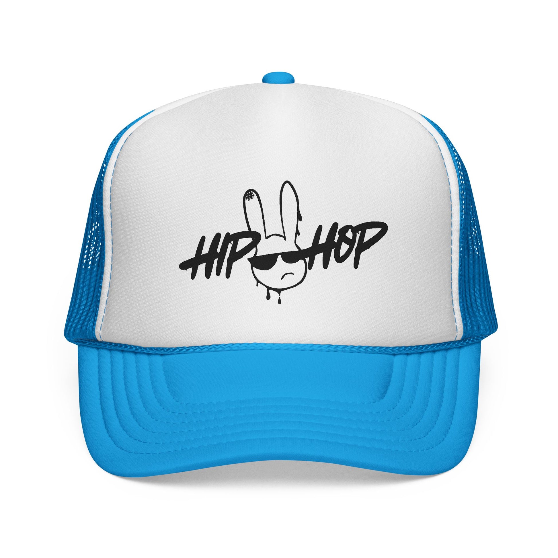 Hip Hop Graffiti Bunny Trucker Cap | Mesh Snap Back Trucker - NautiCurl LLC