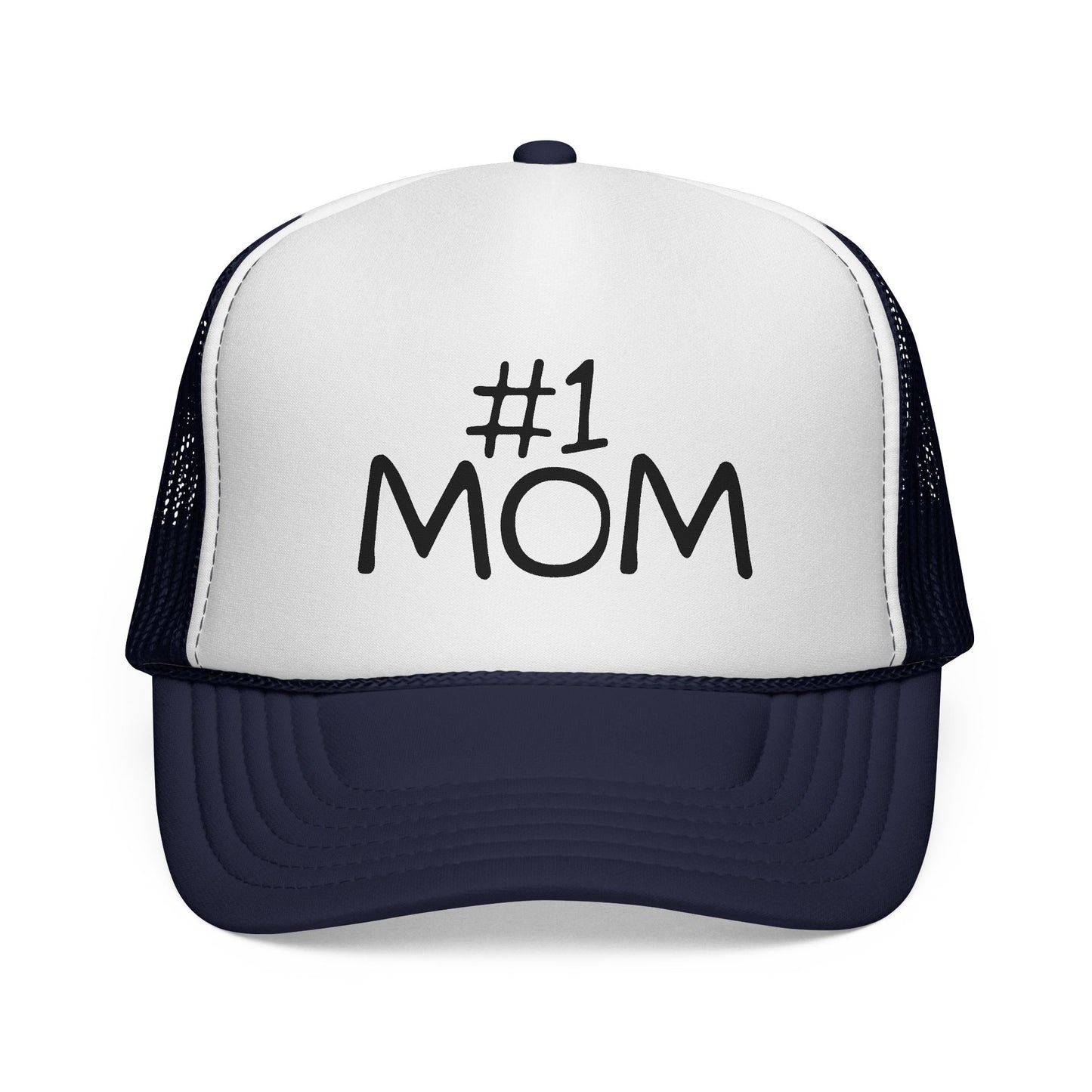 Number #1 Mom Trucker Cap | Mesh Baseball Hat - NautiCurl LLC
